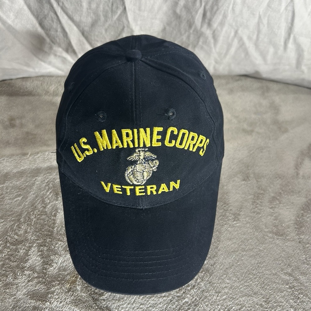 Rothco U.S. Marine Corps Veteran Baseball Cap – Black Adjustable Hat